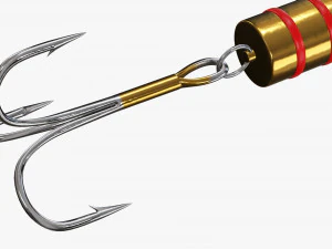 Fishing spinner bait 01 3D Model