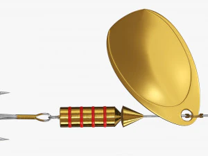 Fishing spinner bait 01 3D Model