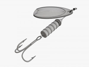 Fishing spinner bait 01 3D मॉडल