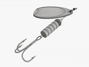 Fishing spinner bait 01 3D Model