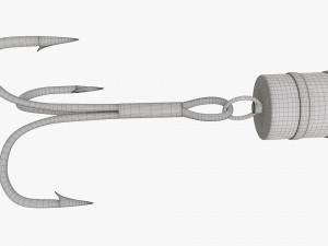Fishing spinner bait 01 3D मॉडल