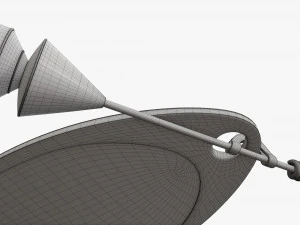 Fishing spinner bait 01 3D Model