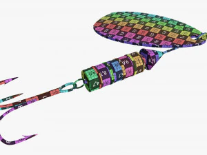 Fishing spinner bait 01 3D Model