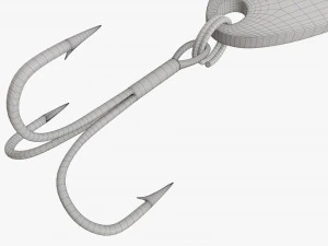 Fishing spoon bait 05 3D Model