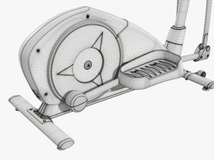 Fitness elliptical cross trainer 3D Model