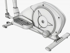 Fitness elliptical cross trainer 3D Model