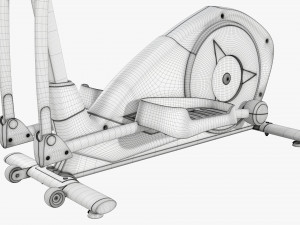 Fitness elliptical cross trainer Model 3D