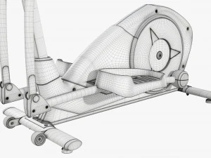 Fitness elliptical cross trainer 3D Model