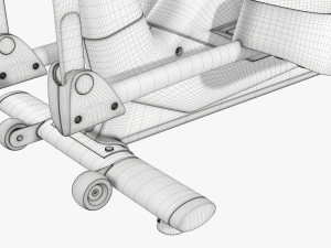 Fitness elliptical cross trainer Model 3D