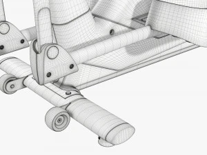 Fitness elliptical cross trainer 3D Model
