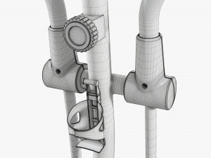 Fitness elliptical cross trainer Model 3D