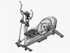 Fitness elliptical cross trainer 3D Model