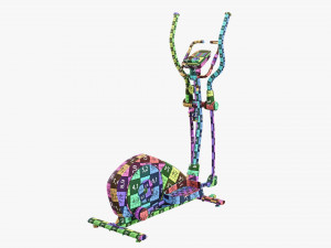 Fitness elliptical cross trainer Model 3D