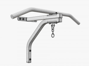 Fitness pull-up bar 01 3D Model