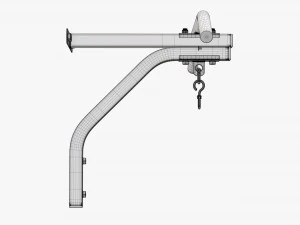 Fitness pull-up bar 01 3D Model