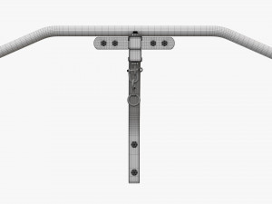 Fitness pull-up bar 01 3D Model