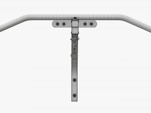 Fitness pull-up bar 01 3D Model