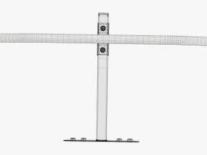 Fitness pull-up bar 01 3D Model