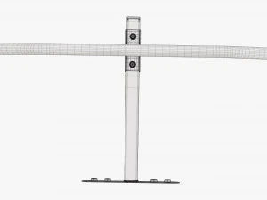 Fitness pull-up bar 01 3D Model