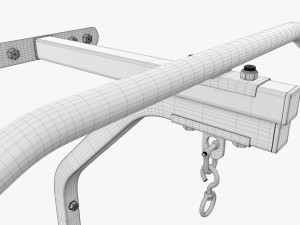 Fitness pull-up bar 01 3D Model