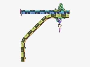 Fitness pull-up bar 01 3D Model
