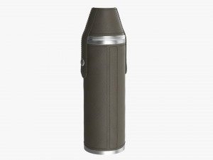 Flask glasses leather cover Modelo 3D