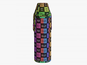 Flask glasses leather cover Modelo 3D
