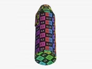 Flask glasses leather cover 3D Model