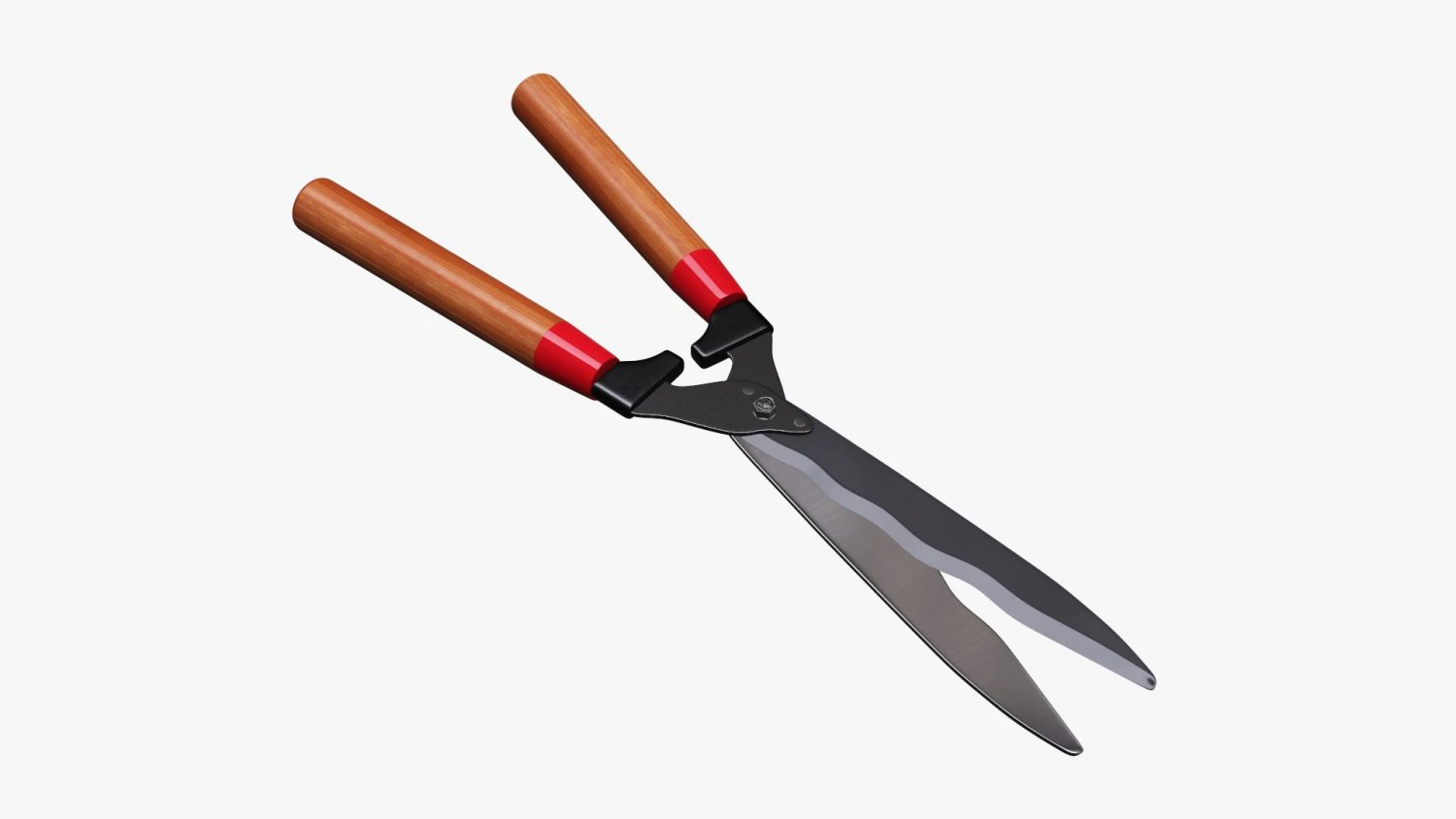 Garden scissors 3D Model .c4d .max .obj .3ds .fbx .stl .blend 