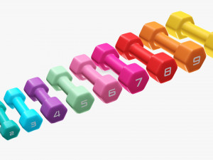Hexagonal dumbbells Model 3D