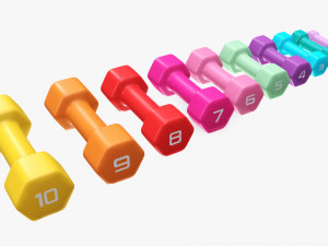 Hexagonal dumbbells Model 3D