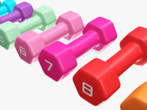 Hexagonal dumbbells Model 3D