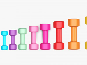 Hexagonal dumbbells Model 3D