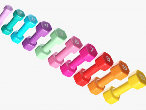 Hexagonal dumbbells Model 3D
