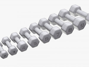 Hexagonal dumbbells Model 3D