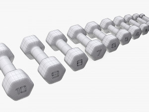 Hexagonal dumbbells Model 3D