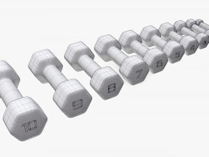 mancuernas hexagonales Modelo 3D