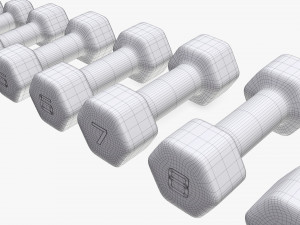 Hexagonal dumbbells Model 3D