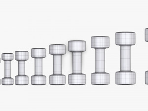 Hexagonal dumbbells Model 3D