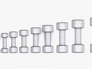 mancuernas hexagonales Modelo 3D