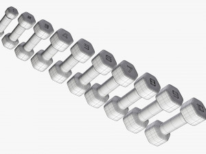 Hexagonal dumbbells Model 3D