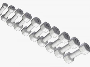 mancuernas hexagonales Modelo 3D