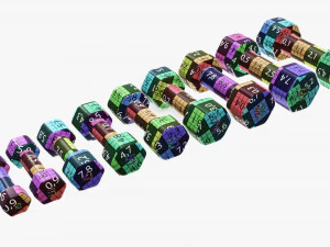 mancuernas hexagonales Modelo 3D