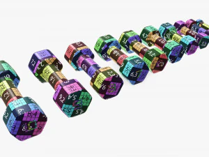 mancuernas hexagonales Modelo 3D