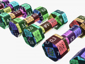 Hexagonal dumbbells Model 3D