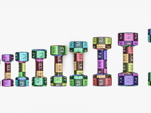 Hexagonal dumbbells Model 3D