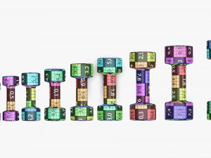 mancuernas hexagonales Modelo 3D