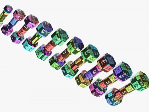 Hexagonal dumbbells Model 3D