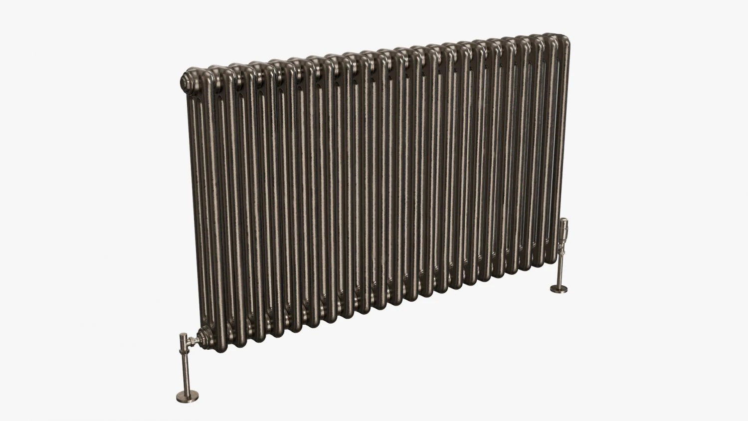 Horizontal column bare radiator 01 3D Model .c4d .max .obj .3ds .fbx .stl .blend