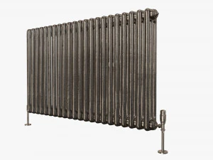 Horizontal column bare radiator 01 3D Model
